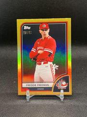 Freddie Freeman [SP Variation Gold Rainbow] #2 Baseball Cards 2023 Topps World Classic Prices