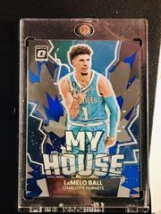 LaMelo Ball [Blue] #16 Basketball Cards 2022 Panini Donruss Optic My House Prices
