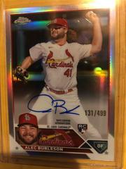 Alec Burleson [Refractor] #RA-AB Baseball Cards 2023 Topps Chrome Rookie Autographs Prices