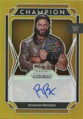 Roman Reigns [Gold Prizm] #CS-RRS Wrestling Cards 2022 Panini Prizm WWE Champion Signatures Prices