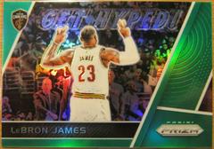 LeBron James [Green Prizm] Basketball Cards 2017 Panini Prizm Get Hyped Prices