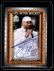 Paul Bissonnette [Silver Spectrum Autograph] #LA-7 Hockey Cards 2020 SP Signature Edition Legends Life After Prices