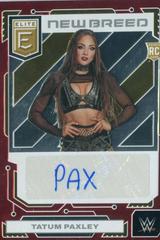 Tatum Paxley [Red] #7 Wrestling Cards 2023 Donruss Elite WWE New Breed Autograph Prices