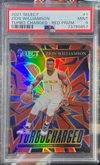 Zion Williamson [Red Prizm] Basketball Cards 2021 Panini Select Turbo Charged Prices