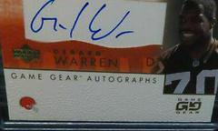 Gerard Warren Football Cards 2001 Upper Deck Game Gear Autographs Prices