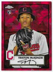 Triston McKenzie [Red Atomic] Baseball Cards 2021 Topps Chrome Platinum Anniversary Prices