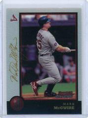 Mark McGwire #5 Baseball Cards 1998 Bowman Chrome Golden Anniversary Prices
