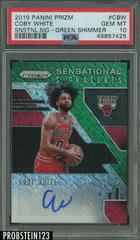 Coby White [Green Shimmer] #SS-CBW Basketball Cards 2019 Panini Prizm Sensational Signatures Prices