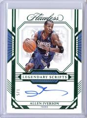 Allen Iverson [Emerald] #10 Basketball Cards 2022 Panini Flawless Autograph Prices