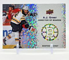 A.J. Greer [Sparkle] #DB-2 Hockey Cards 2023 Upper Deck Director of Boards Prices
