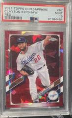 Clayton Kershaw [Red] #41 Baseball Cards 2022 Topps Chrome Sapphire Prices