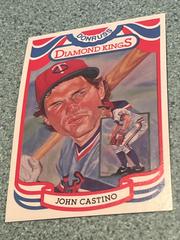 John Castino [Diamond Kings Steel] #4 Baseball Cards 1984 Donruss Prices