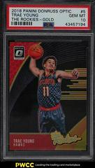 Trae Young [Gold] #5 Basketball Cards 2018 Panini Donruss Optic the Rookies Prices