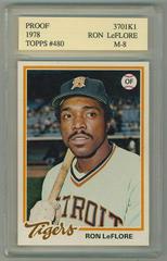 Ron LeFlore Baseball Cards 1978 Burger King Tigers Prices