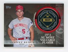 Johnny Bench [Red] #MVP-JB Baseball Cards 2023 Topps Update MVP Medallion Prices