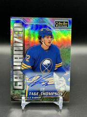 Tage Thompson [Autograph] #G-19 Hockey Cards 2022 O-Pee-Chee Platinum Galvanized Prices