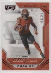Ja'Marr Chase [Red] Football Cards 2021 Panini Chronicles Playoff Momentum Rookies Prices