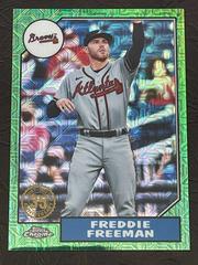 Freddie Freeman [Green] #87BC-11 Baseball Cards 2022 Topps Chrome 1987 Prices