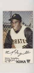 Manny Sanguillen Baseball Cards 1968 KDKA Pittsburgh Pirates Prices