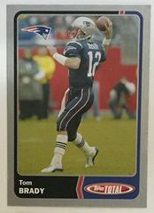Tom Brady [Silver] #299 Football Cards 2003 Topps Total Prices