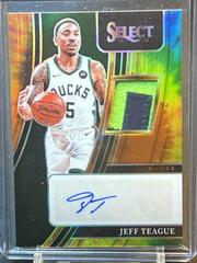 Jeff Teague [Tie Dye Prizm] Basketball Cards 2021 Panini Select Autograph Memorabilia Prices