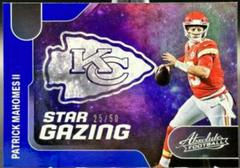 Patrick Mahomes II [Spectrum Blue] #SG-2 Football Cards 2022 Panini Absolute Star Gazing Prices