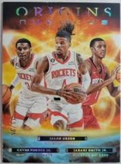 Jabari Smith Jr. , Kevin Porter Jr. , Jalen Green [Turquoise] #17 Basketball Cards 2022 Panini Origins Nucleus Prices