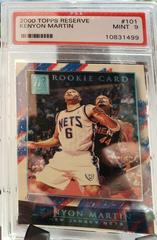 Kenyon Martin #101 Basketball Cards 2000 Topps Reserve Prices