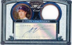 Justin Verlander [Autograph Relic] Baseball Cards 2005 Bowman Sterling Prices