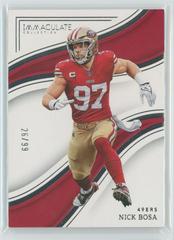 Nick Bosa #27 Football Cards 2023 Panini Immaculate Prices
