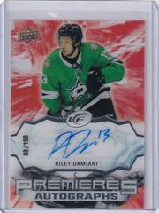 Riley Damiani [Autograph] #IPA-RD Hockey Cards 2021 Upper Deck Ice Premieres Prices