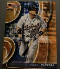 Miguel Cabrera [Orange Refractor] #67 Baseball Cards 2020 Bowman's Best Prices