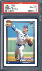 Bobby Witt #27 Baseball Cards 1991 Topps Desert Shield Prices