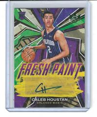 Caleb Houstan [Jade] #FP-CHO Basketball Cards 2022 Panini Court Kings Fresh Paint Autographs Prices