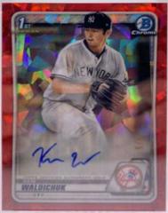 Ken Waldichuk [Red] #BSPA-KW Baseball Cards 2020 Bowman Sapphire Autographs Prices
