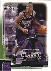 Ray Allen Classic Black Basketball Cards 2002 Upper Deck MVP Prices