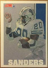 Barry Sanders #637 Football Cards 1991 Score Prices