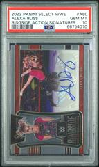 Alexa Bliss [Red Wave Prizm] Wrestling Cards 2022 Panini Select WWE Ringside Action Signatures Prices