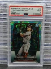 Gunnar Henderson [Aqua] #10 Baseball Cards 2023 Bowman Chrome Sapphire Prices
