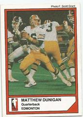 Matt Dunigan #140 Football Cards 1984 Jogo CFL Prices