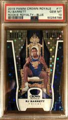 RJ Barrett [Blue] #17 Basketball Cards 2019 Panini Crown Royale Rookie Royalty Prices