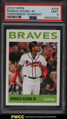 Ronald Acuna Jr. #209 Baseball Cards 2018 Topps Throwback Thursday Prices