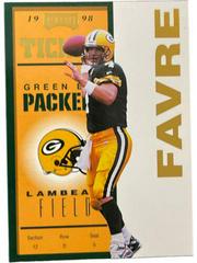 Brett Favre [Gold] Football Cards 1998 Playoff Contenders Ticket Prices