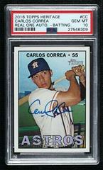 Carlos Correa #ROA-CC Baseball Cards 2016 Topps Heritage Real One Autographs Prices