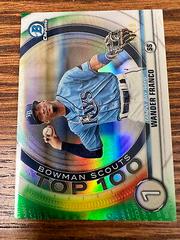 Wander Franco [Green Refractor] #BTP1 Baseball Cards 2020 Bowman Chrome Scouts' Top 100 Prices