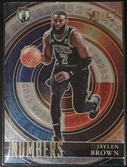 Jaylen Brown #5 Basketball Cards 2020 Panini Select Numbers Prices