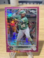 Cristian Pache [Pink] #33 Baseball Cards 2022 Topps Chrome Logofractor Prices