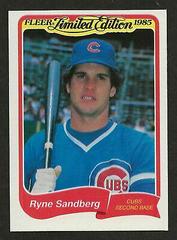 Ryne Sandberg #31 Baseball Cards 1985 Fleer Limited Edition Prices