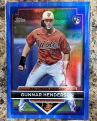 Gunnar Henderson [Blue] #25 Baseball Cards 2023 Topps Flagship Collection Prices