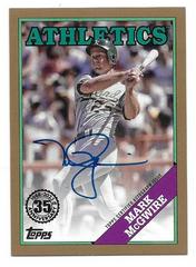 Mark McGwire [Gold] #88BA-MMC Baseball Cards 2023 Topps Silver Pack 1988 35th Anniversary Autographs Prices
